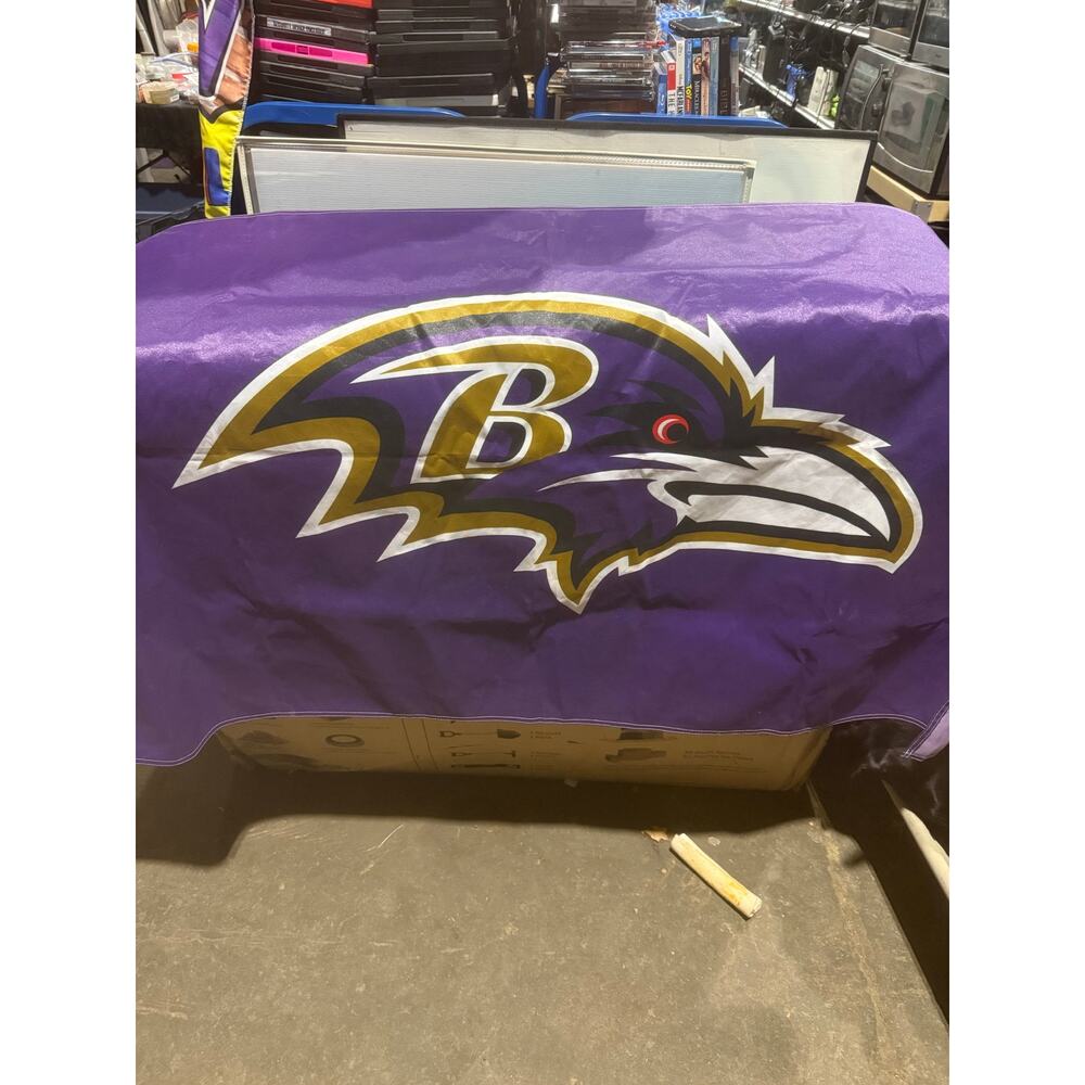 Baltimore Ravens NFL Flag 3x5 Ft Purple Deluxe Outdoor Banner Football